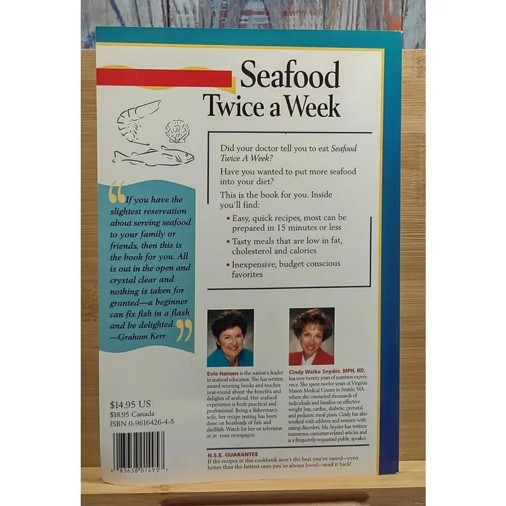 Seafood Twice a Week by Evie Hansen & Cindy Snyder, MPH,‎ RD - Food & Drink Book